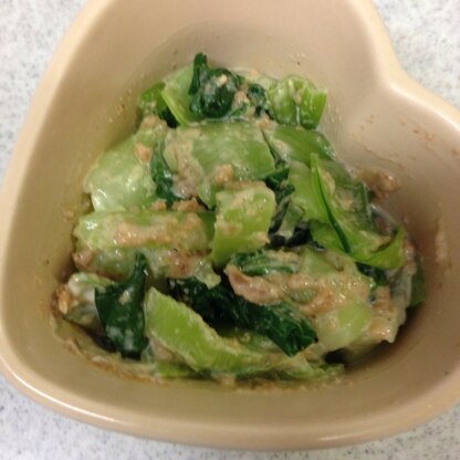普通の青梗菜で、副菜に作りました。何束でも食べられそうです、とっても美味しかったです！(*^^*)